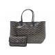 NEUF SAC A MAIN GOYARD SAINT LOUIS PM EN TOILE GOYARDINE NOIRE POCHETTE TOTE BAG