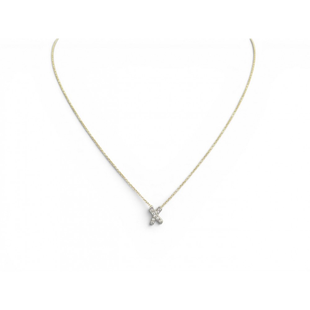COLLIER TIFFANY PALOMA'S GRAFFITI X PLATINE DIAMANT OR 18K 2.3 GR NECKLACE 1670€