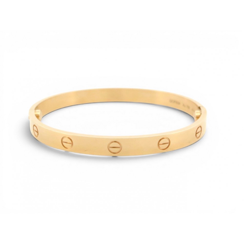 NEUF BRACELET CARTIER LOVE JONC CLASSIQUE OR JAUNE 18K BANGLE CRB6067518 8150€