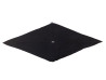 foulard hermes losange en crepe de soie noire 55x130