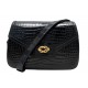 VINTAGE SAC A MAIN GUCCI BANDOULIERE A RABAT 001-406 EN CUIR CROCODILE HAND BAG