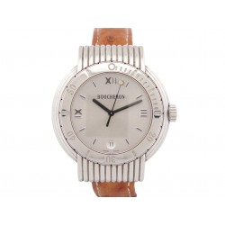 MONTRE BOUCHERON REFLET SOLICE EN ACIER PALLADIE 37MM QUARTZ STEEL WATCH 4500€
