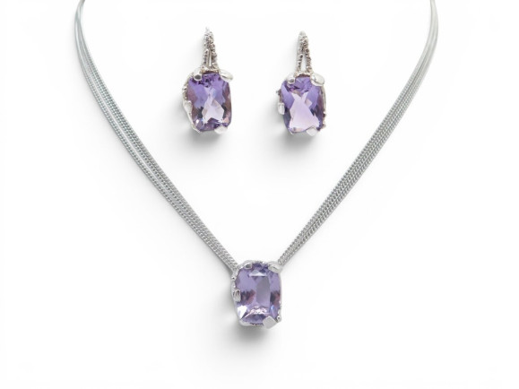  parure collier boucles d'oreilles christian