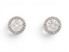 boucles d'oreilles puces solitaires diamants