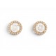 NEUF BOUCLES D'OREILLES PUCES SOLITAIRES DIAMANTS 1.7CT EN OR 18K 3.1GR EARRINGS