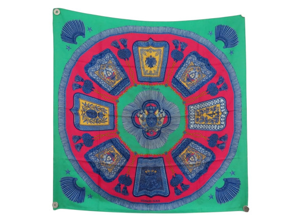 foulard hermes poste et cavalerie par metz carre 90 cm