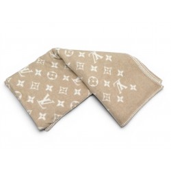 NEUF COUVERTURE LOUIS VUITTON PLAID NEO MONOGRAM M79230 CACHEMIRE BLANKET 1450€