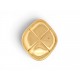 VINTAGE BROCHE CHANEL MATELASSEE LOSANGE METAL DORE GOLDEN QUILTED BROOCH 850€