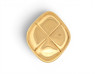 broche chanel matelassee losange metal dore