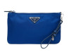 trousse prada pochette toile re nylon et cuir