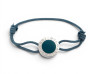 bracelet bulgari bvlgari argent massif 925 sur cordon