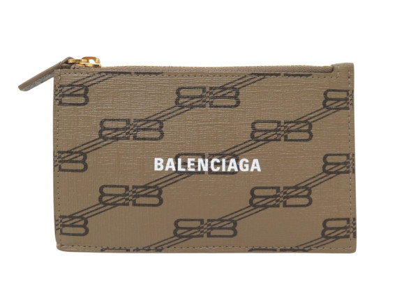  porte cartes balenciaga bb monogram 640535 toile