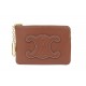 NEUF PORTE MONNAIE CELINE TRIOMPHE EN CUIR VEAU LISSE 10C663DR8 COIN PURSE 360€