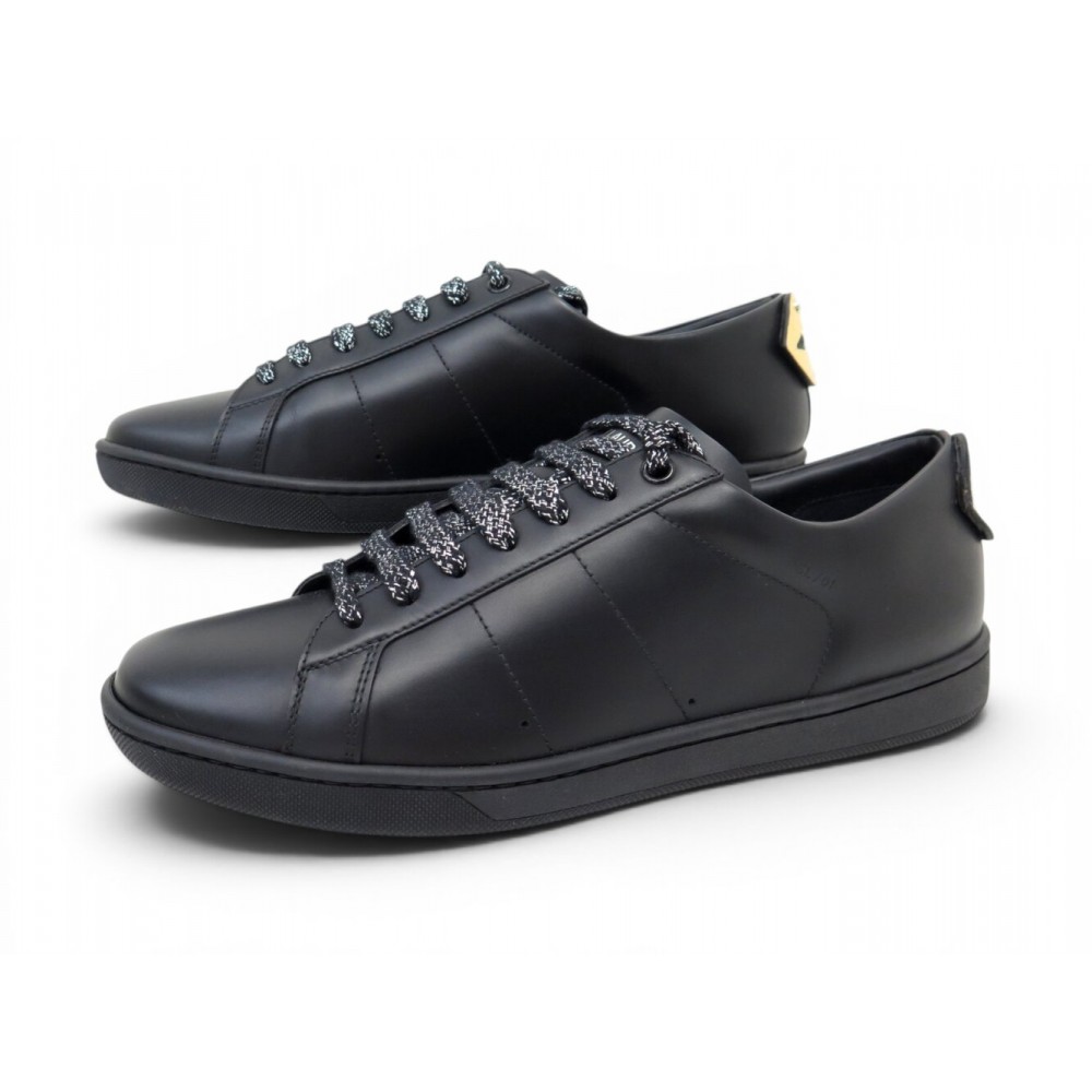 NEUF CHAUSSURES SAINT LAURENT LIPS SNEAKERS 484928 39.5 BASKETS CUIR SHOES 750€