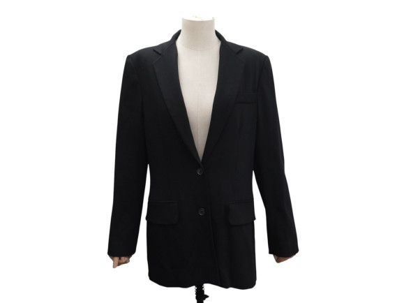  veste christian dior blazer long m 40 laine noire