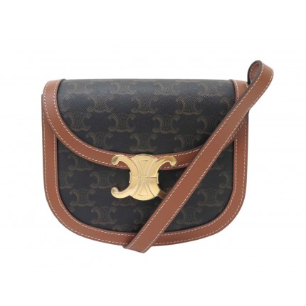 NEUF SAC A MAIN CELINE BESACE CLEA 110962BZ4.04 TOILE TRIOMPHE BANDOULIERE BAG