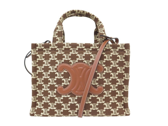  sac a main celine cabas thais pm toile triomphe