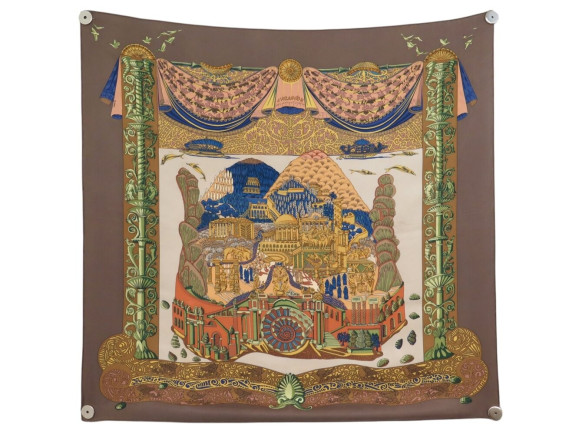 foulard hermes l'atlantide annie faivre carre