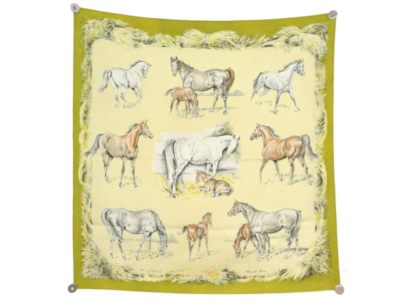  foulard hermes les poulains xavier de poret