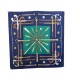 FOULARD HERMES CANNES ET POMMEAUX PERRIERE CARRE EN SOIE BLEU SILK SCARF 345€