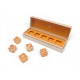 NEUF JEU DE 5 DES BULGARI BVLGARI WATCHES & WONDERS 2026 RESINE ORANGE DICE GAME