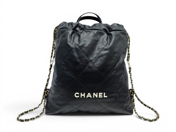 sac a dos chanel 22 as3313 cuir matelasse noir