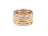 set de 5 bagues pomellato lucciole alliances or 18k