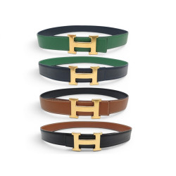 ceinture hermes boucle h dore 32mm 2 liens en cuir