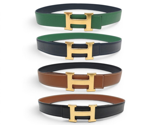 ceinture hermes boucle h dore 32mm 2 liens en cuir