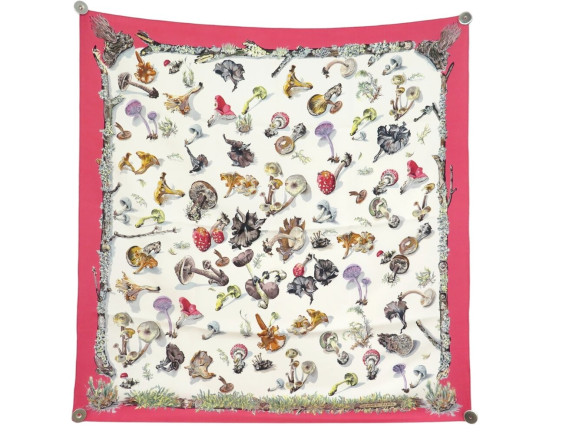 foulard hermes les champignons gavarni