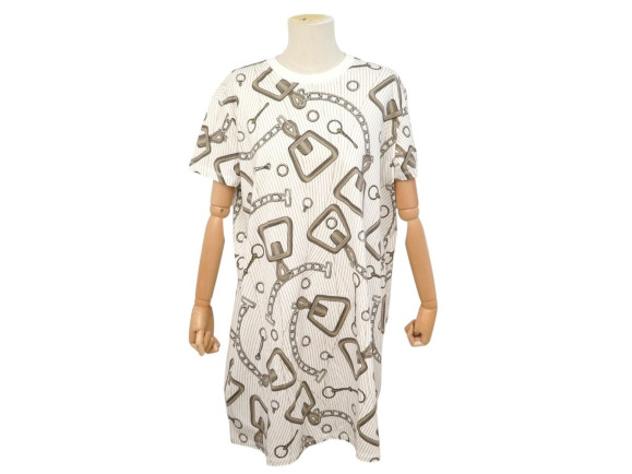 robe maxi hermes effet kaleidoscope 36 jersey