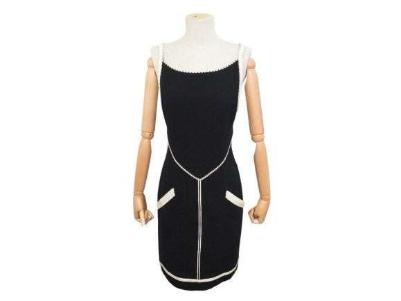robe chanel a bretelles corde 23924 m 40 karl