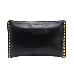  sac a main miu miu pochette studs rp0373 en cuir