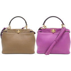  sac a main fendi peekaboo iconic cuir bicolore