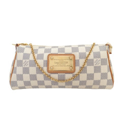 sac a main louis vuitton eva en toile damier azur