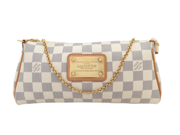sac a main louis vuitton eva en toile damier azur