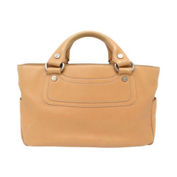 sac a main celine boogie en cuir naturel beige 32cm