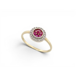  bague le diamantaire bouclier t50 1.2g or rubis