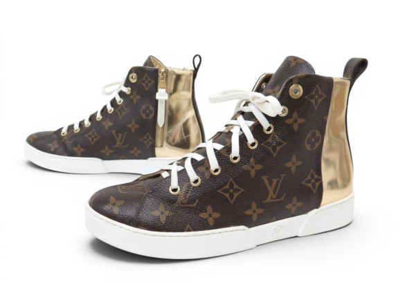 chaussures louis vuitton baskets stellar 39 en toile