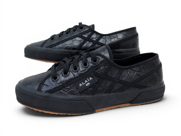 chaussures baskets alaia x superga s3125ew 38