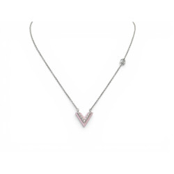 collier louis vuitton essential v m63182 39 44 metal