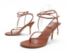 sandales givenchy tongs a talons a brides cuir marron