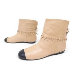 chaussures chanel bottines runway logo cc g27541 40 en