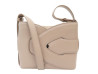  sac a main polene nodde en cuir lisse taupe