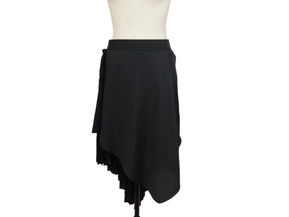  jupe givenchy plissee midi asymetrique 40 m