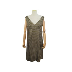  robe prada p32m2 l 42 it 38 40 fr m en soie vert