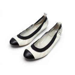 chaussures chanel ballerines souples 36.5 cuir