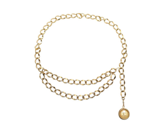  ceinture chanel chaine medaillon cambon 70's