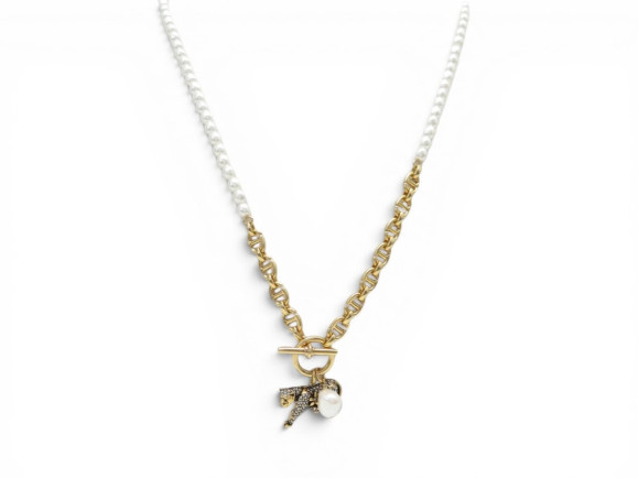  collier dior sautoir panthere strass perles