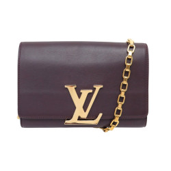 sac a main louis vuitton louise chain gm cuir violet